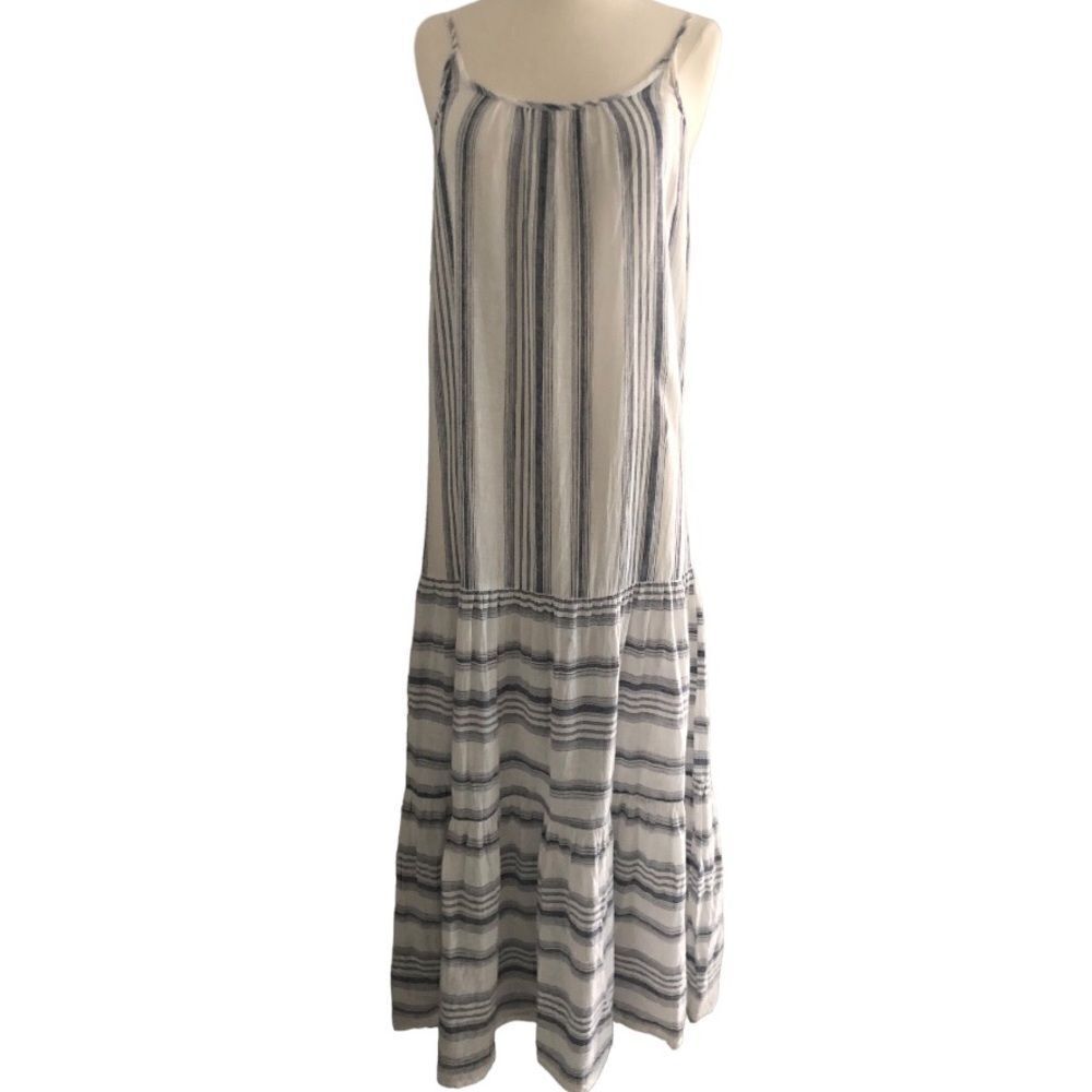 Beach Lunch Lounge Stripe Spaghetti Stripe Maxi Dress Size XS - Picture 2 of 6
